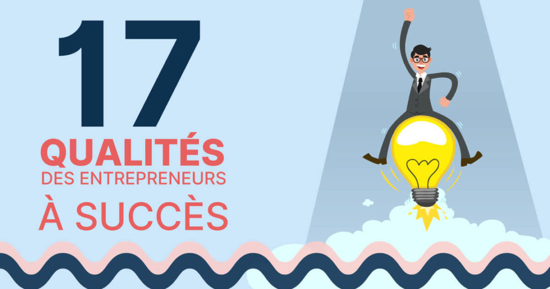 [infographie] 17 Qualités D'un Entrepreneur Qui Réussit   Attitudes